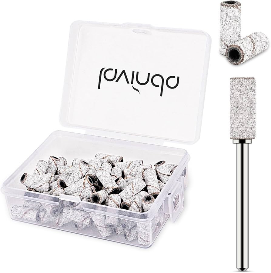 Lavinda Small Sanding Bands Nail Drill Bit, 80 Piece Extra Fine Sanding Bands for Nail Drill with... | Amazon (US)