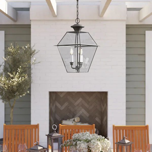 Bevin Charcoal 3 -Bulb 18.5" H Outdoor Hanging Lantern | Wayfair Professional