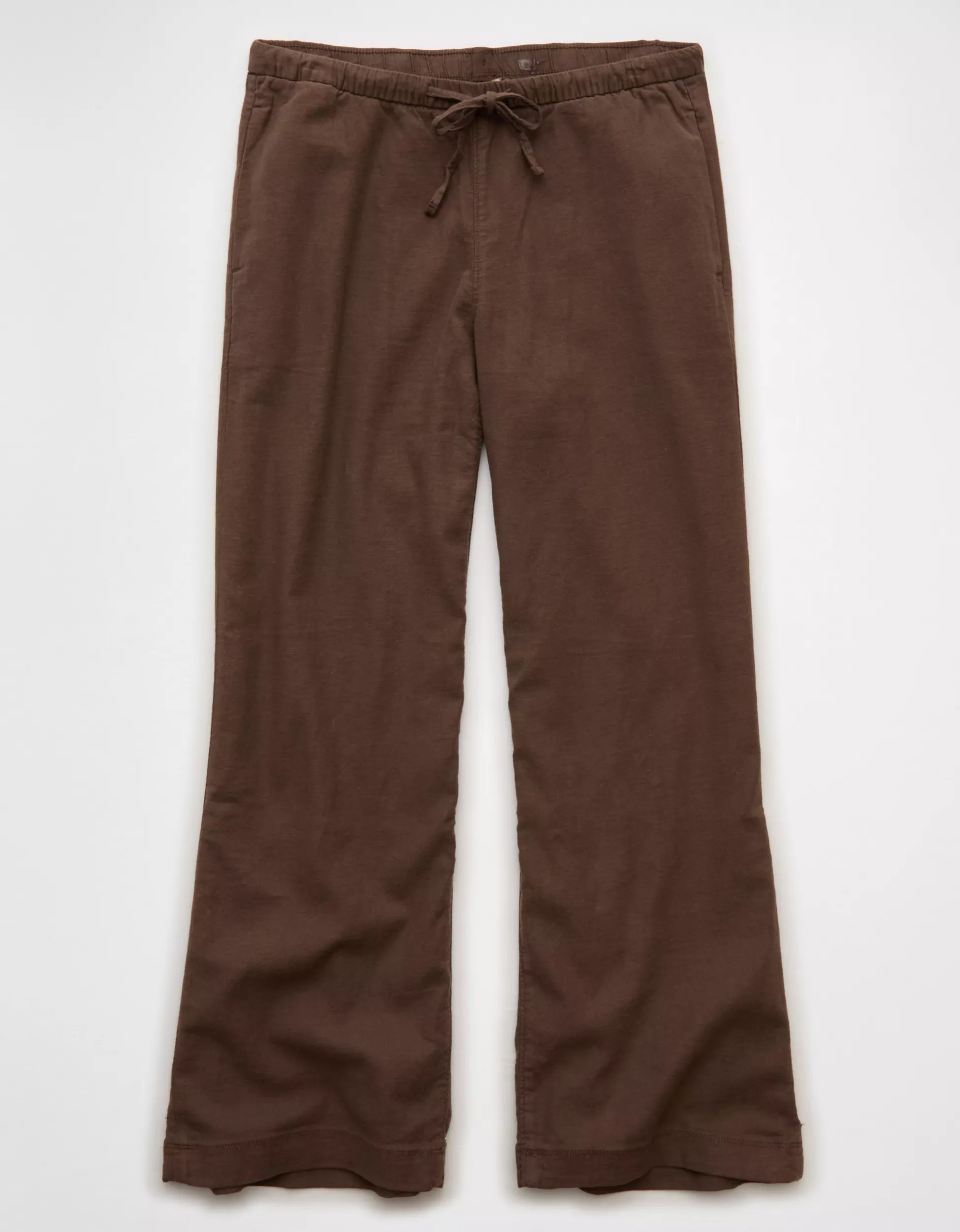 AE Stretch Low-Rise Linen-Blend Pull-On Pant | American Eagle Outfitters (US & CA)