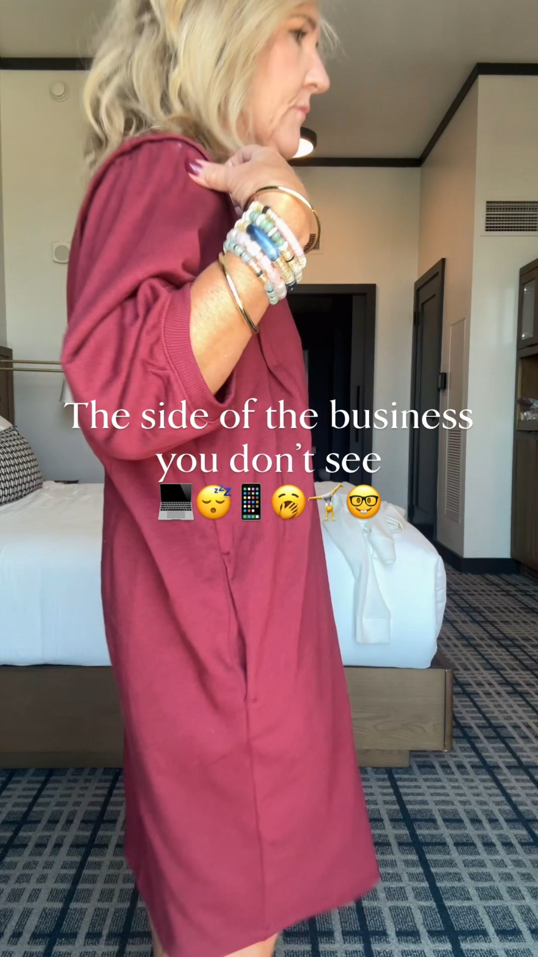 Nordstrom rack dress wearing a medium it is pretty generous
Spanx crewneck in the powder color. I always bring it to travel. It’s great over your shoulders post workout or even part of your outfit. 
My Dolce Vita sneakers are on sale. They’re true size. 
20% off my bracelet stack with code  NANETTE20

#LTKFindsUnder100 #LTKOver40 #LTKCon