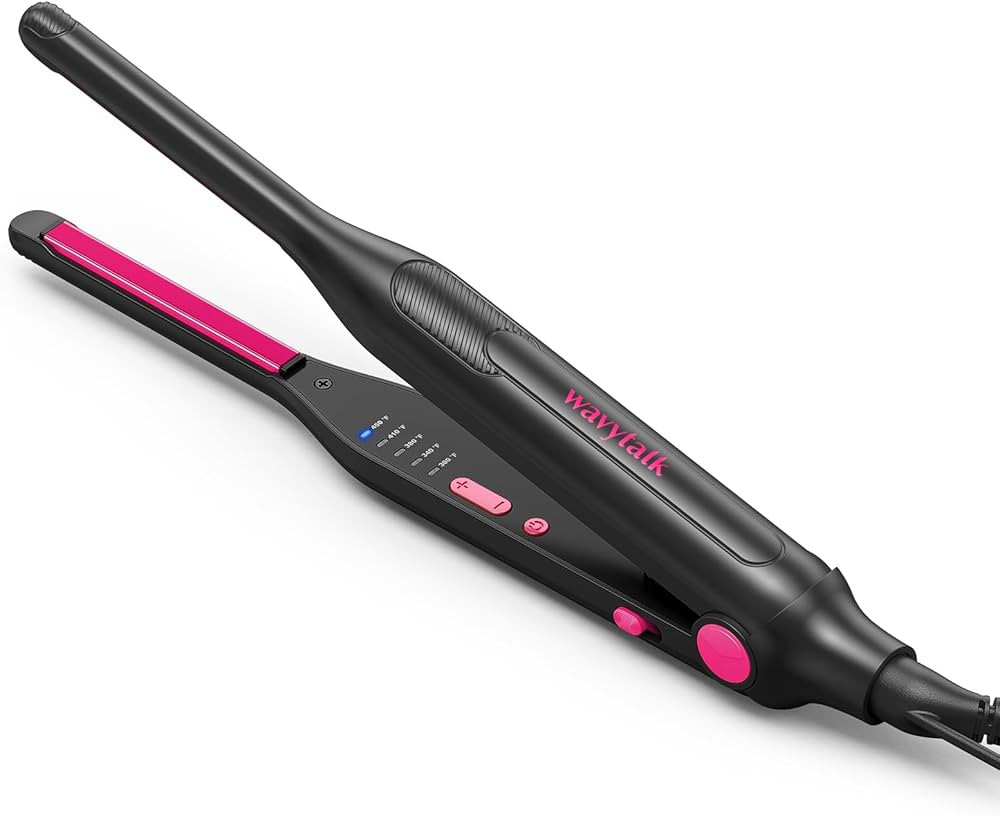 Wavytalk Small Flat Iron for Short Hair/Pixie Cut/Bangs/Edges, 3/10" Pencil Flat Iron, Mini Hair ... | Amazon (US)