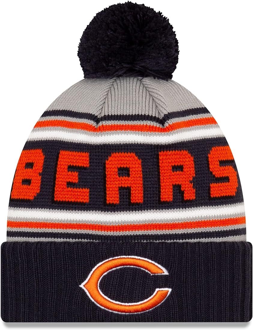 New Era Cuffed Football Knit Cheer Beanie Hat with POM POM - NFL Winter Knit Toque Cap | Amazon (US)