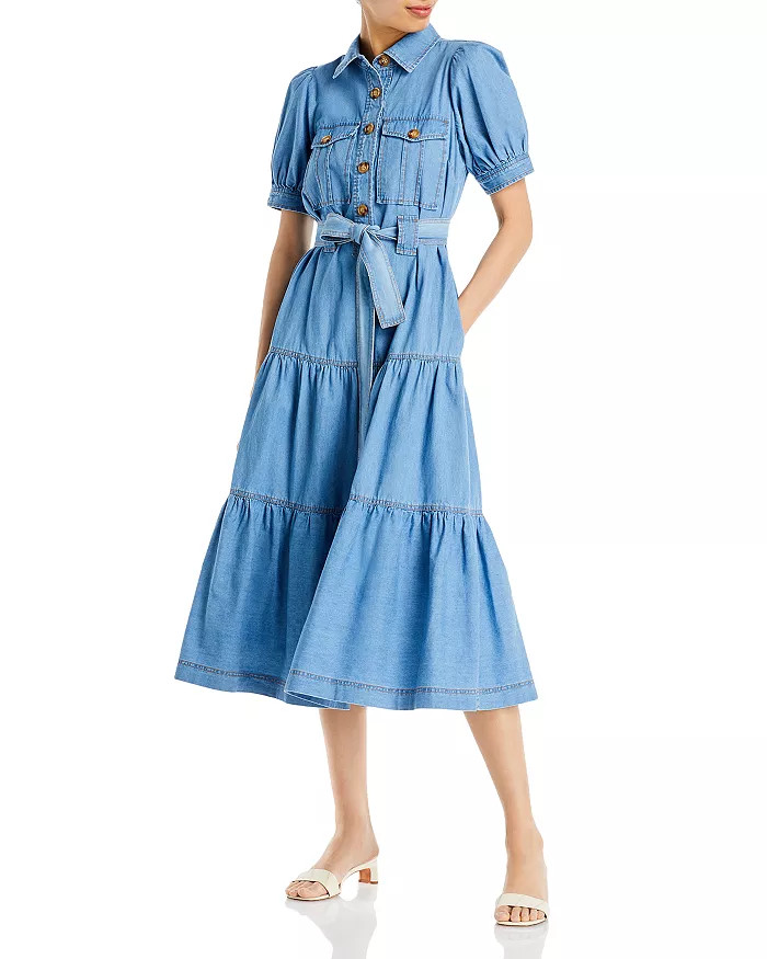Buffy Denim Utility Midi Dress | Bloomingdale's (US)