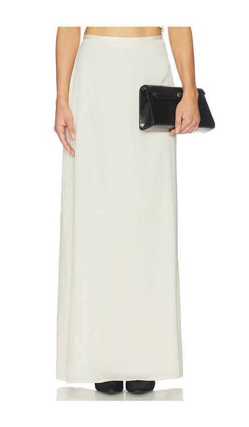SRG Margo Silk Skirt in Cream. Size L | Revolve Clothing (Global)
