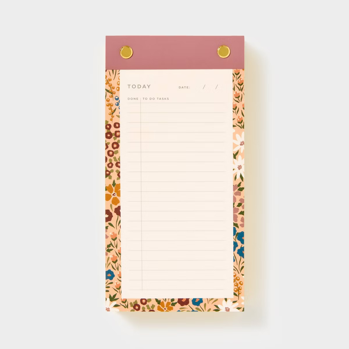 Mauve Floral List Pad - Threshold™ | Target