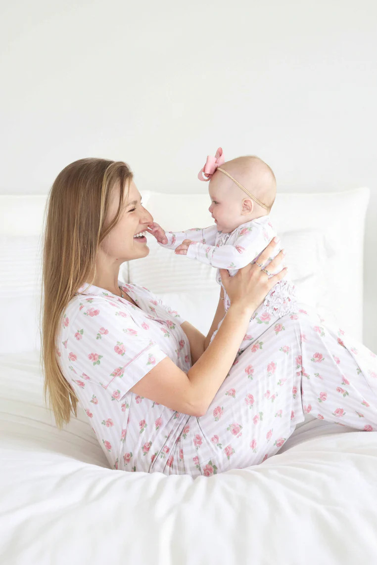 Women's Two Piece Flare Lounge Set | Rosy & Cozy | Caden Lane