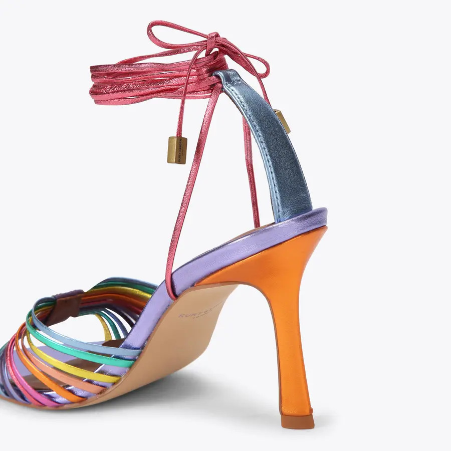 multi strap tie heel | Kurt Geiger ROW
