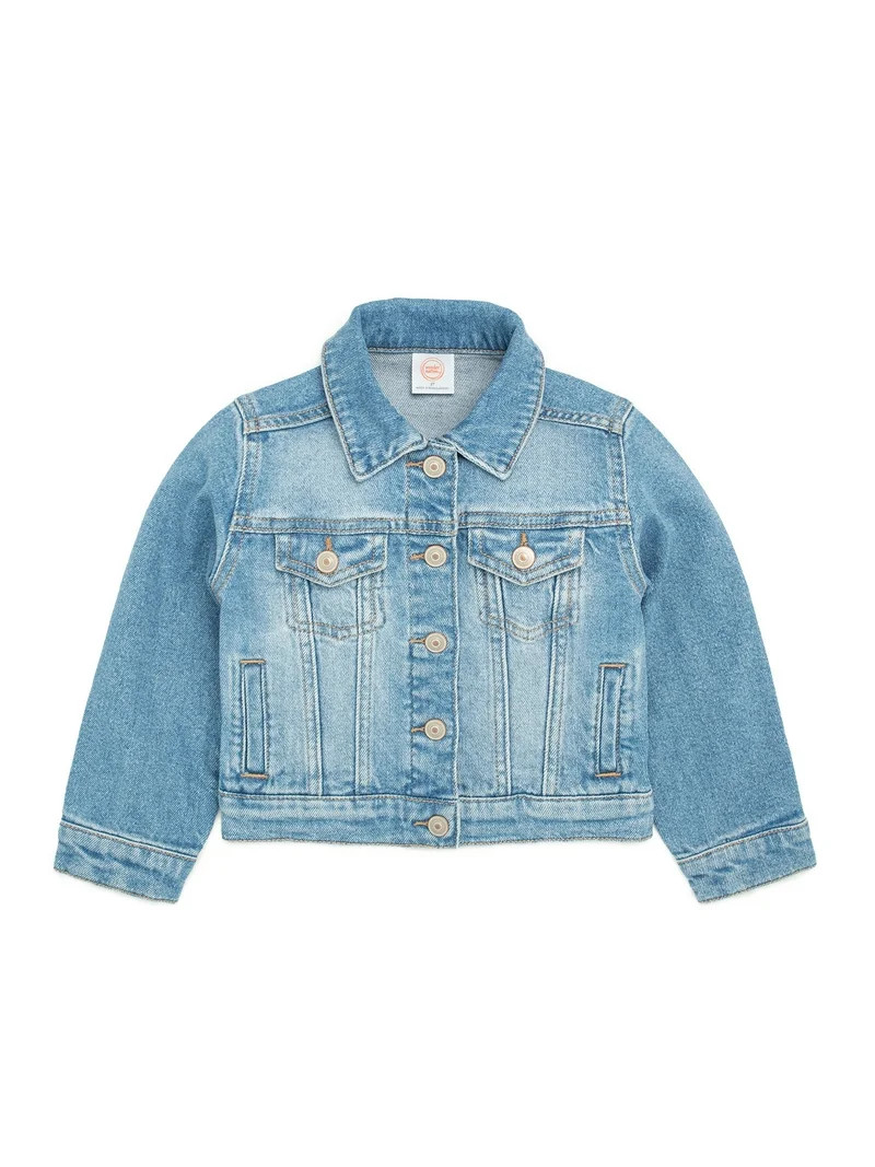 Wonder Nation Toddler Girl Denim Jacket, 12M-5T | Walmart (US)
