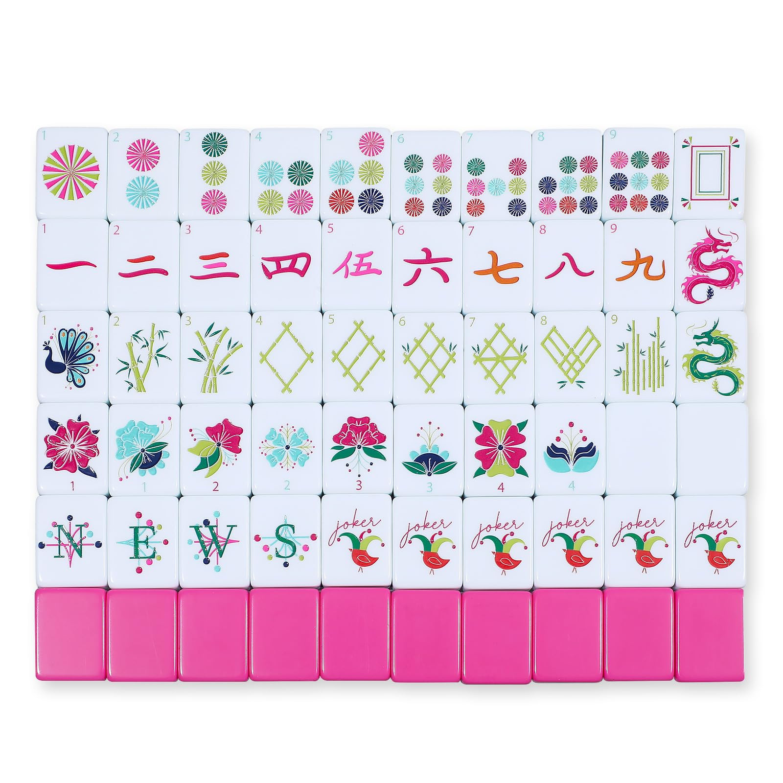 American Mahjong Tile Set, 160 Pcs 1.2 Inch Hand Carved Mahjong Tiles for Family Night, Ma Jiang ... | Amazon (US)