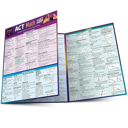 ACT Math Test Prep: a QuickStudy Laminated Reference Guide | Amazon (US)