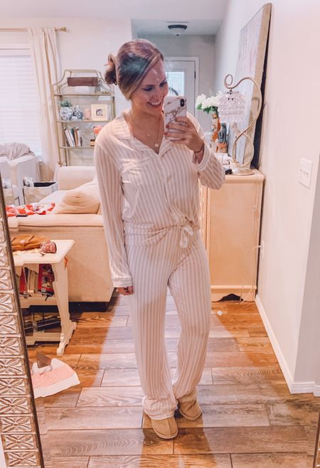 My pink stripe target pajamas are back in stock! Super soft & so many cute prints. Great gift idea for new mamas, mother in law, sister, Etc! Nursing friendly. Target style. Pjs. Mom fashion. Christmas pajamas. Button down pajamas. Leopard pajamas.

#LTKSeasonal #LTKHoliday #LTKGiftGuide