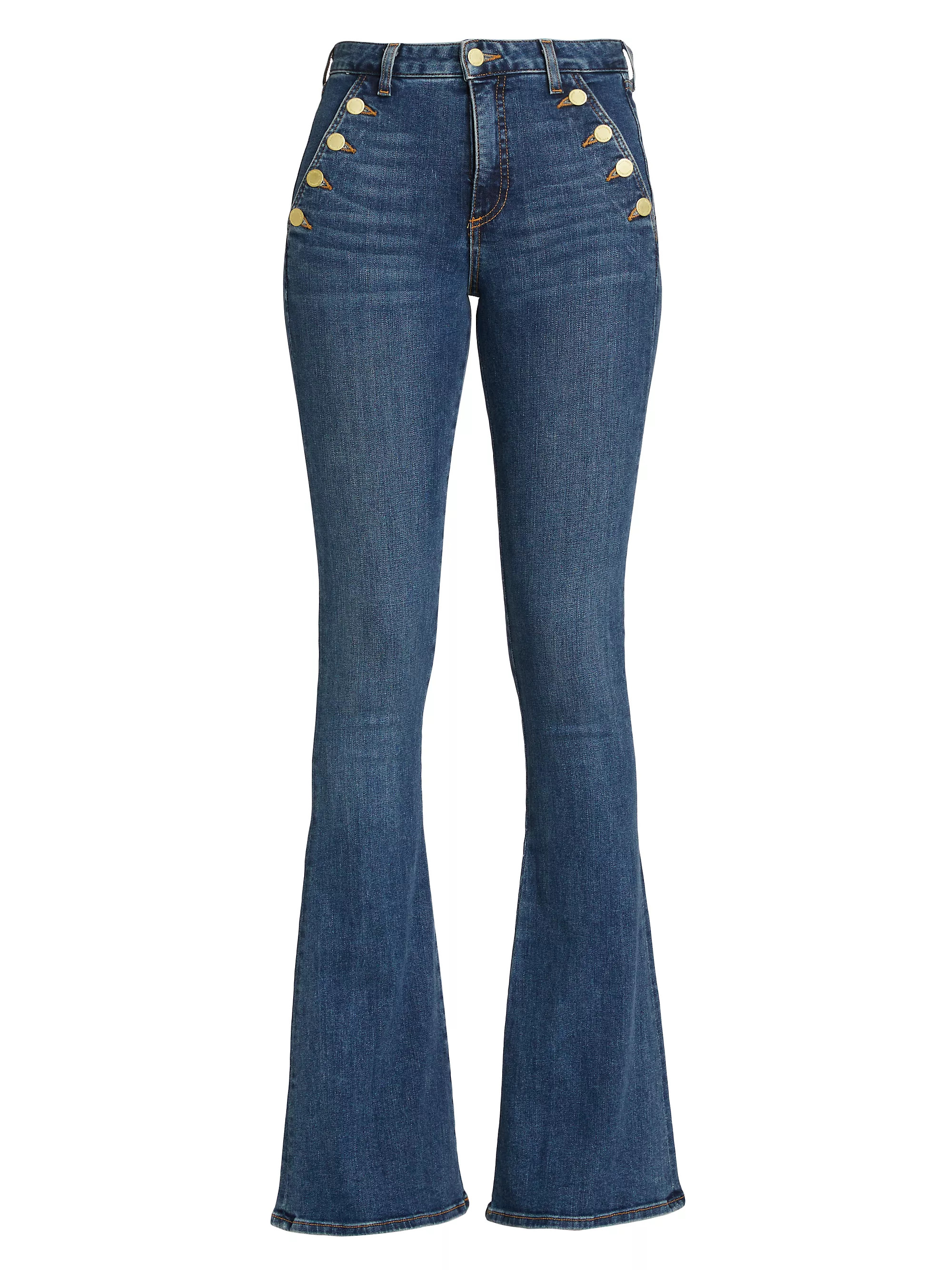 Ramy Brook Helena High-Rise Flare Jeans | Saks Fifth Avenue | Saks Fifth Avenue