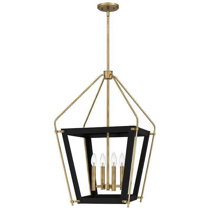 Abbeville 4-Light Earth Black Pendant - #258A2 | Lamps Plus | Lamps Plus