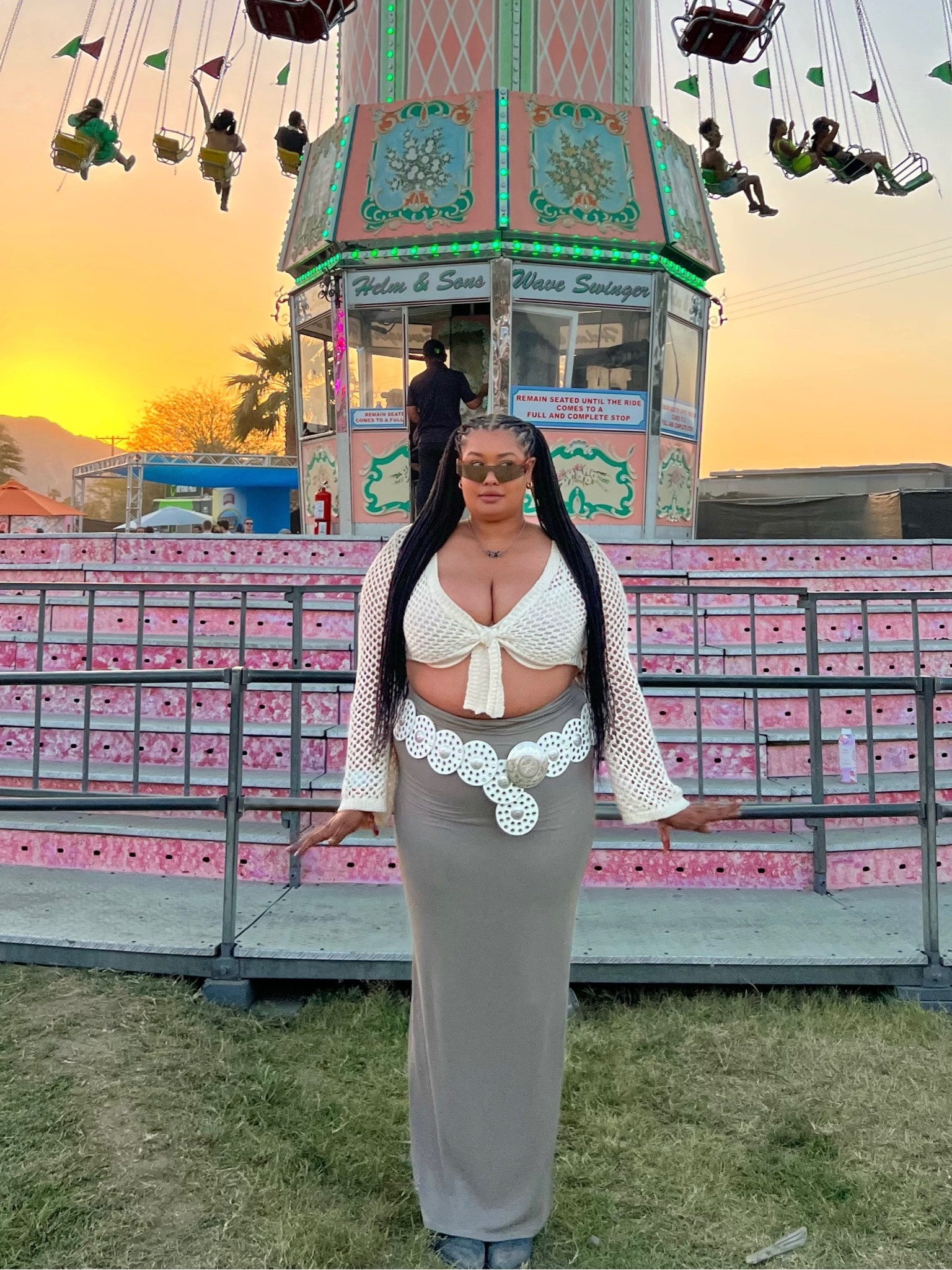 My boho Coachella look!! Maxi skirt with a medallion belt and crochet top :) 

#LTKstyletip #LTKFestival #LTKcurves