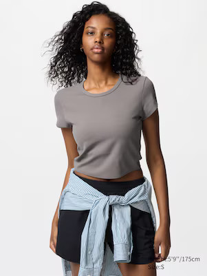 WOMEN'S AIRISM SOFT CROPPED T-SHIRT | UNIQLO AU | Uniqlo Australia