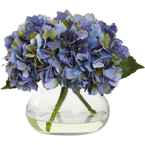 Blooming Hydrangea with Vase | One Kings Lane