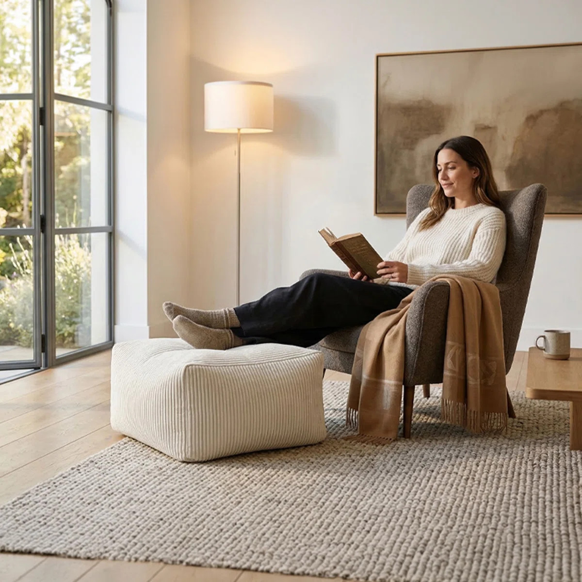 Jometh Roll Pouf | Wayfair North America