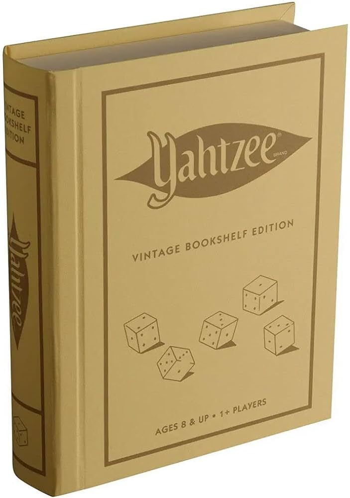 WS Game Company Yahtzee Vintage Bookshelf Edition | Amazon (US)