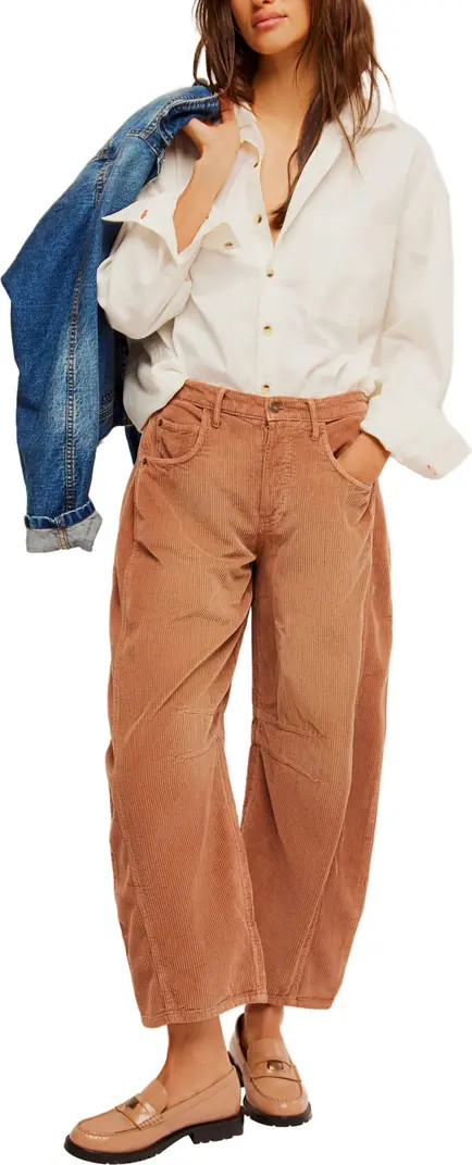 Good Luck Barrel Leg Corduroy Pants | Nordstrom