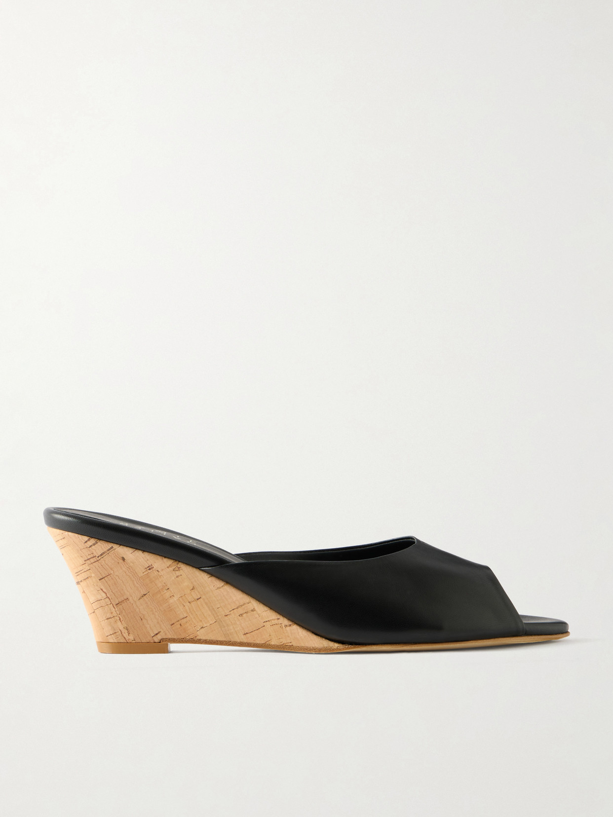 Jamie Haller - The Kit Slide Leather Platform Sandals - Black | NET-A-PORTER (US)