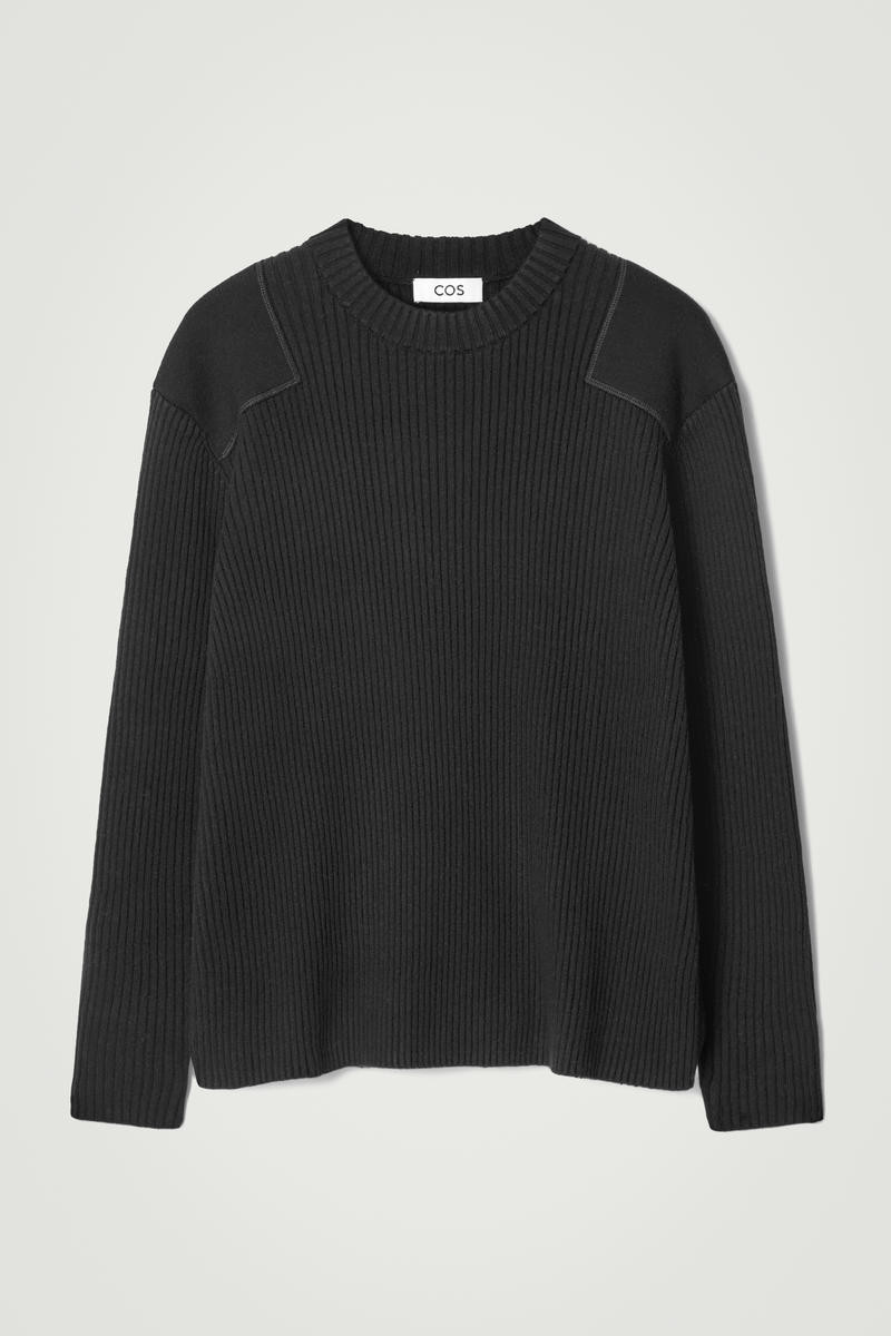 Patch-Detail Wool-Blend Sweater | COS (US)