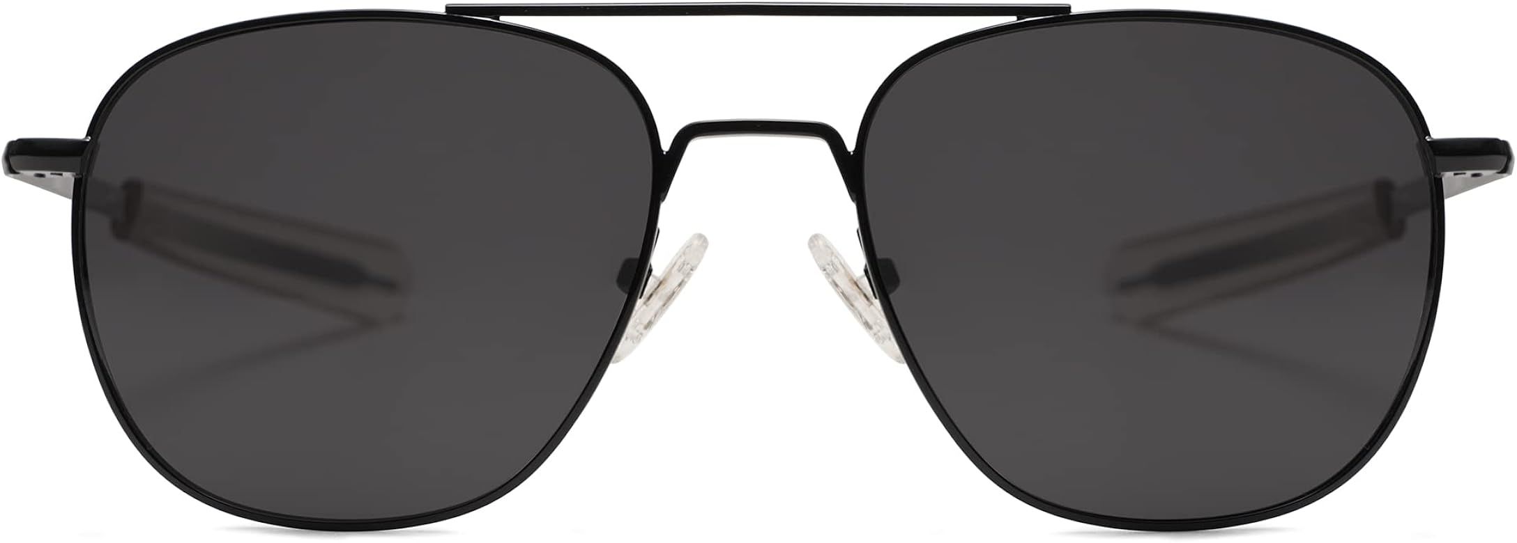 SOJOS Small Square Polarized Aviator Sunglasses for Women Men Classic Double Bridge Aviators SJ11... | Amazon (US)