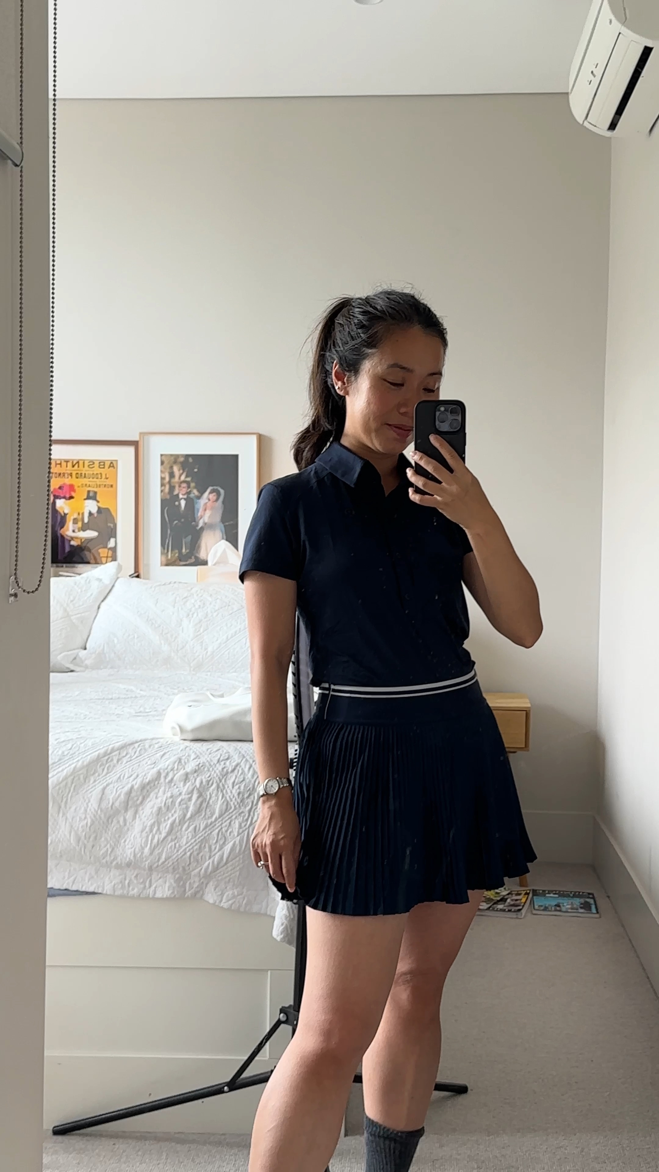 Size US 6 in the polo and skirt 

#LTKfitness #LTKstyletip #LTKaustralia