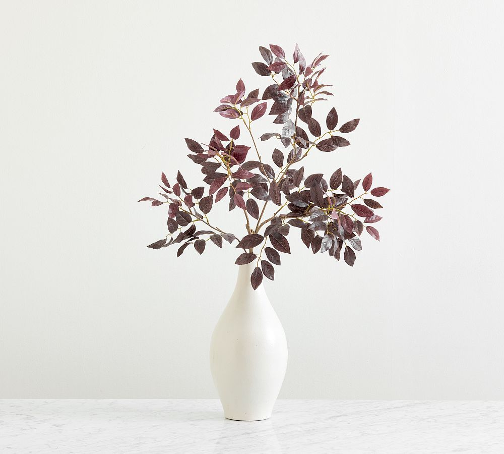 Faux Burgundy Eucalyptus Branch | Pottery Barn (US)