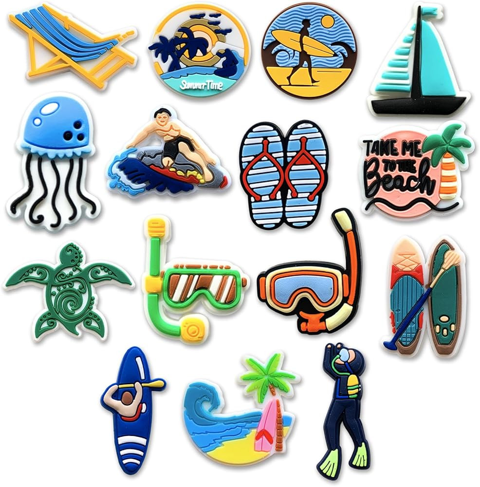 15Pcs Black Girl Medical Gay Sea Animal Shoe Charms Fit for Clog Sandals Decoration, Sushi Astron... | Amazon (US)