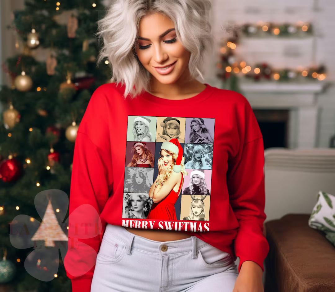 Merry Swiftmas Shirt Have A Merry Swiftmas Sweatshirt Ugly - Etsy | Etsy (US)