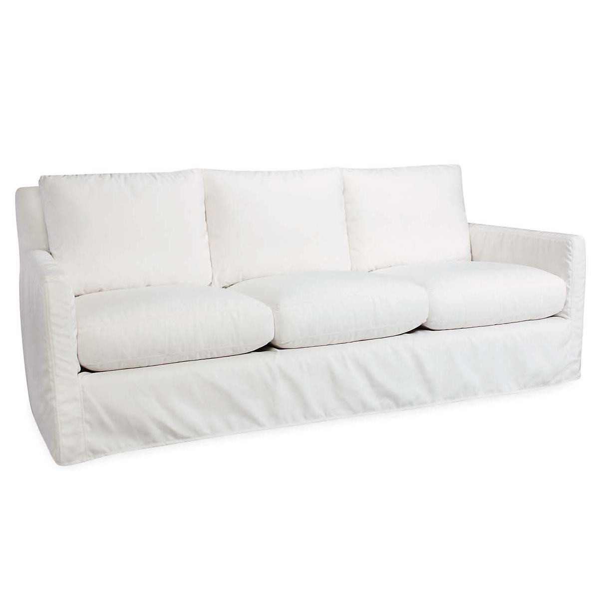 Relax To The Max 3 Seat Outdoor Sofa Linen White Canvas | Annie Selke