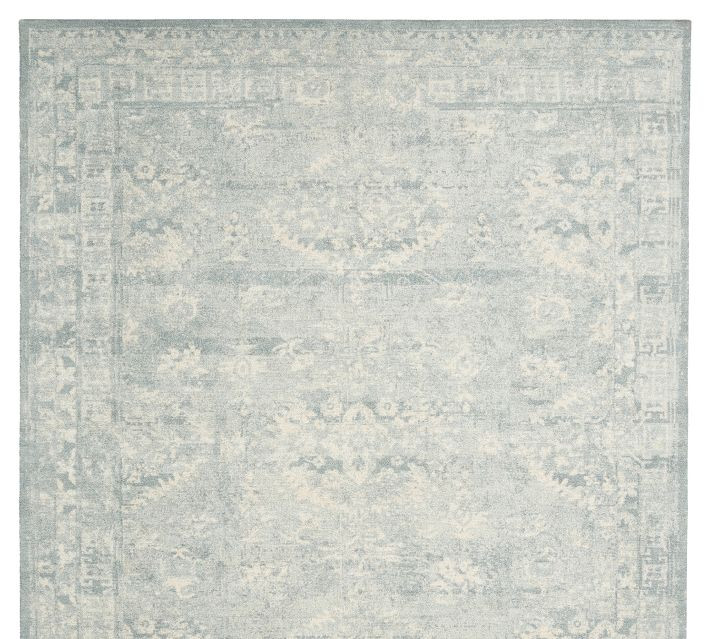 Gabrielle Hand-Tufted Wool Rug , 5 x 8', Blue Multi | Pottery Barn (US)