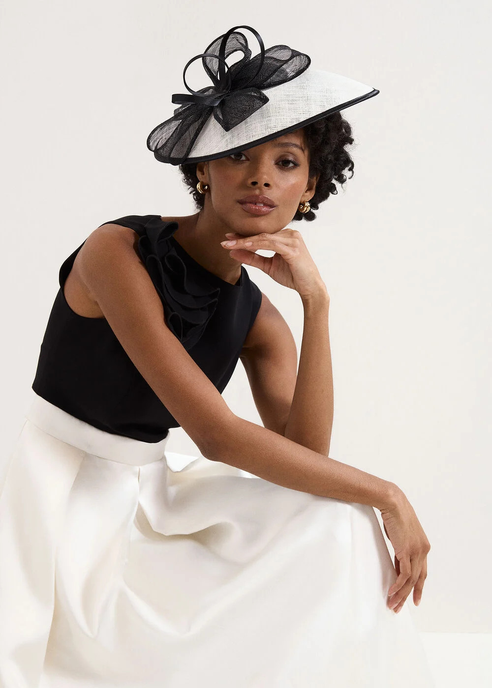 Mono Brim Disc Fasc | Phase Eight UK | | Phase Eight