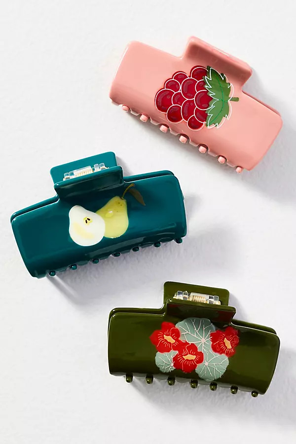 Fruit Icon Claw Clips, Set of 3 | Anthropologie (US)