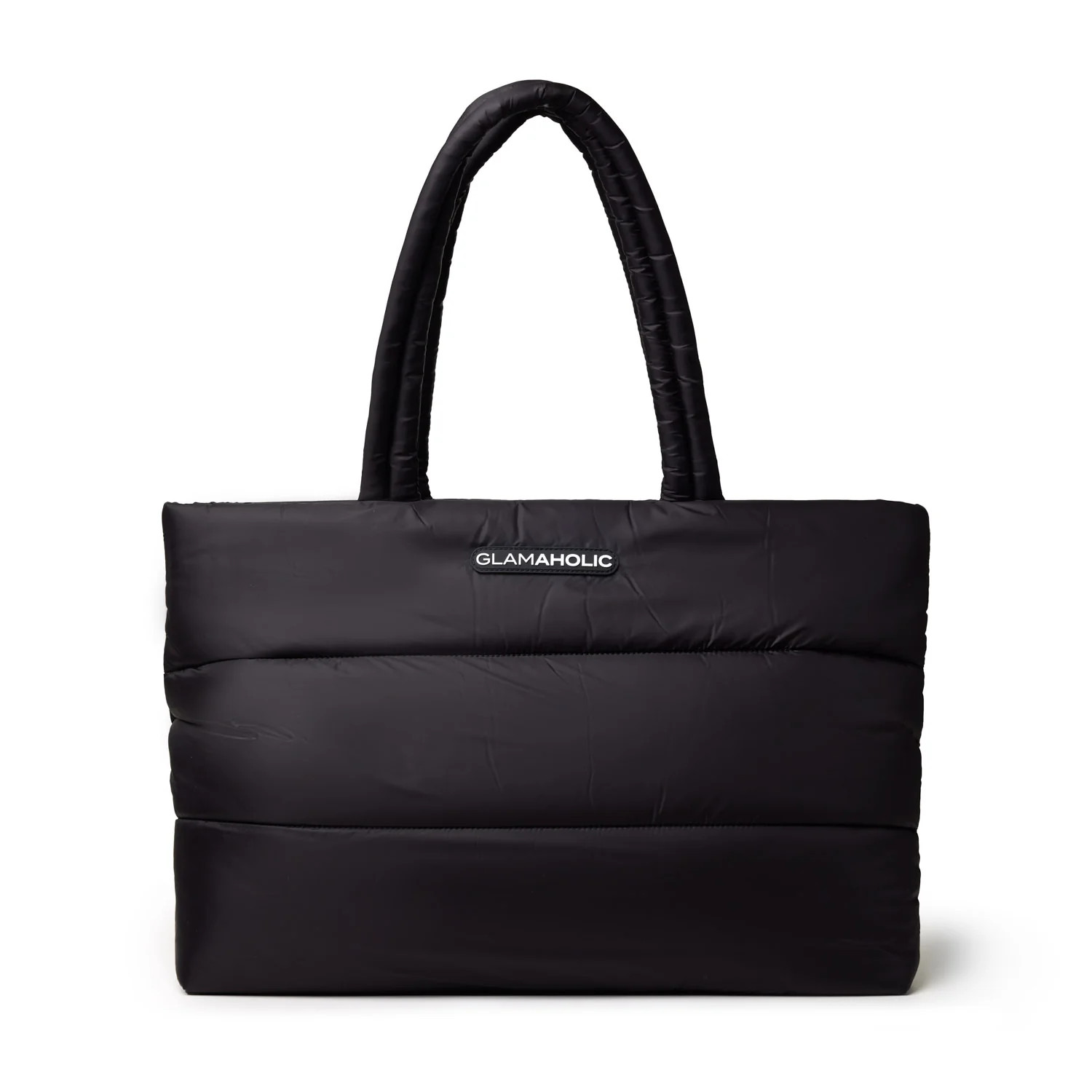 ATHLETIC NYLON TOTE - BLACK | Glam-Aholic Lifestyle