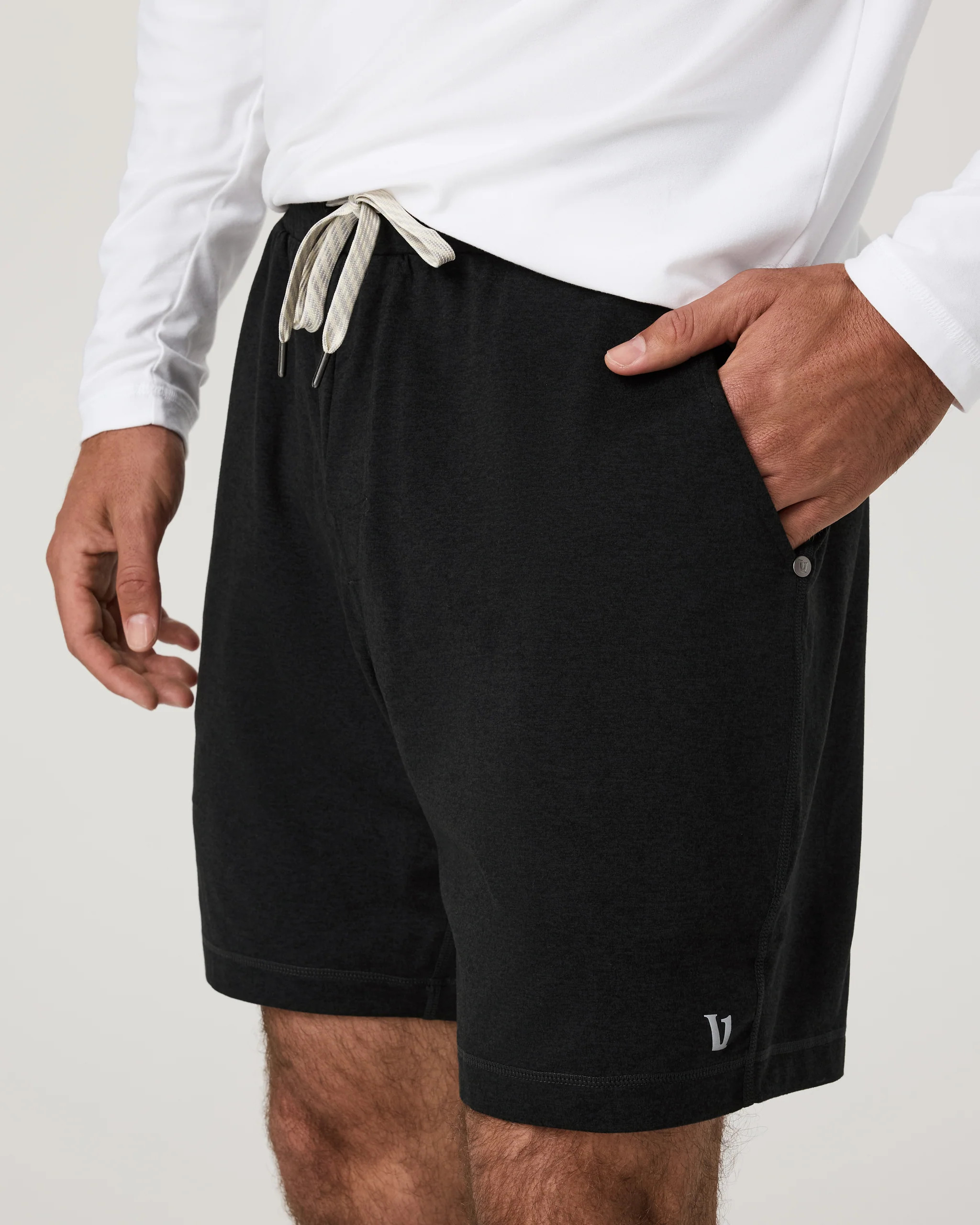 Ponto Performance Short 7" | Black Heather | Vuori | Vuori Clothing (US & Canada)