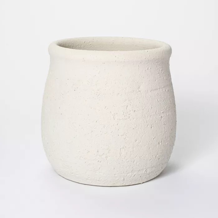 9" x 9.5" Rustic Weathered Planter White - Threshold™ designed with Studio McGee | Target