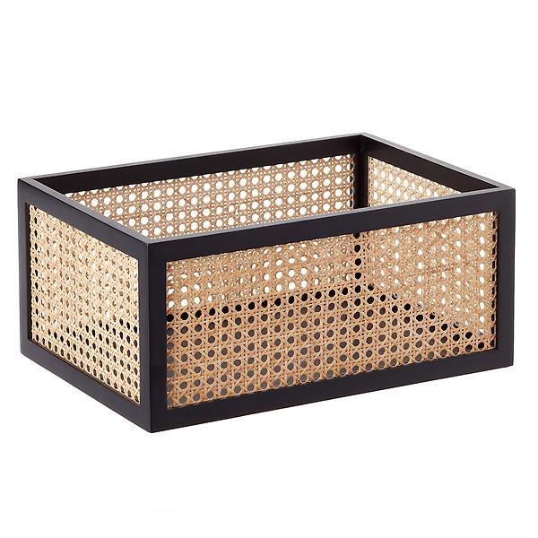 The Container Store Artisan Rattan Cane Bin | The Container Store