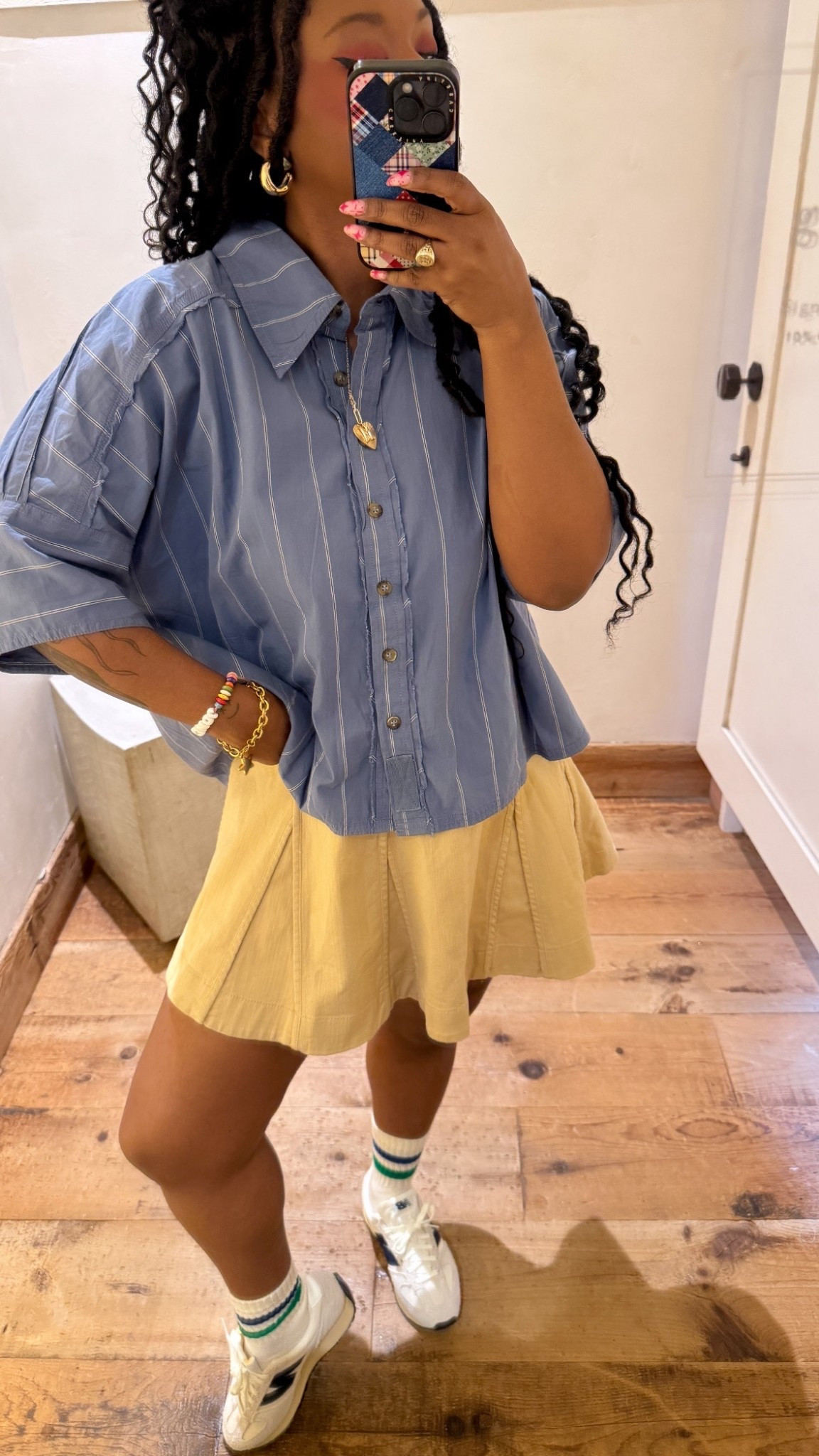 Saturday Outfit:  
- Shirt: Small
- Skirt: Medium (definitely needed a small)

#LTKgrwm #LTKWorkwear #LTKootd