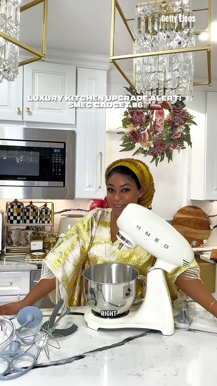 ❇️LISTEN, Continuing my SMEG journey and this bread mixer is pure perfection! There’s something truly magical about SMEG that goes beyond design its art, function, and luxury all in one. I’m genuinely in love, and this gadget is a dream addition to my kitchen.

❇️As the CEO of Getty Eleos Luxury Interior Concept, LUXURY details are our love language. Every corner of a home matters, and yes that includes the cookware and gadgets we choose. This bread mixer isn’t just practical, it’s a statement of style and elegance. 

❇️Who else is obsessed with SMEG? Let me know your favorite gadget! @smegusa thank you 🤍

#SmegStyle #LuxuryKitchen #InteriorDesignDetails #KitchenGoals2025