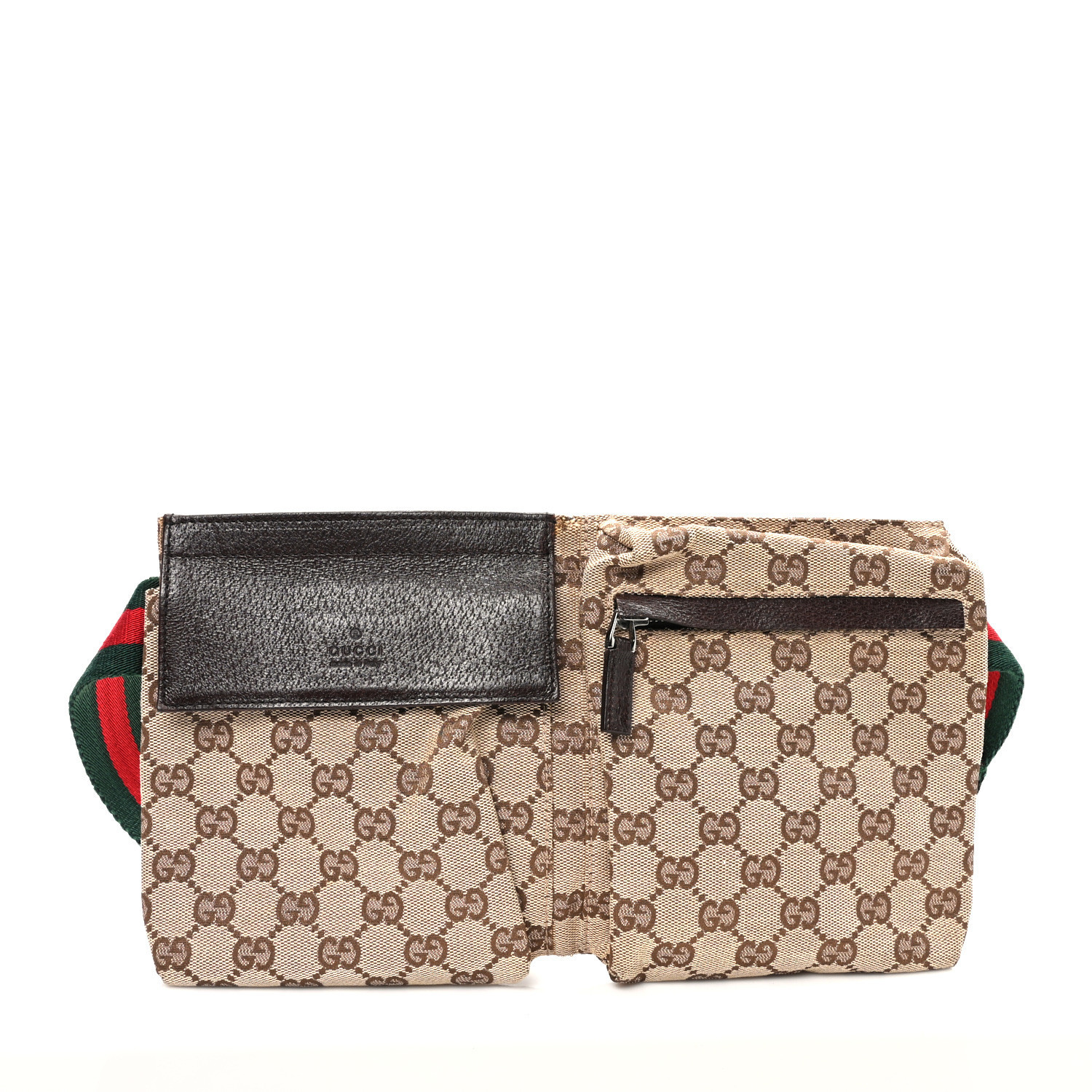 Monogram Web Belt Bag Dark Brown | FASHIONPHILE (US)