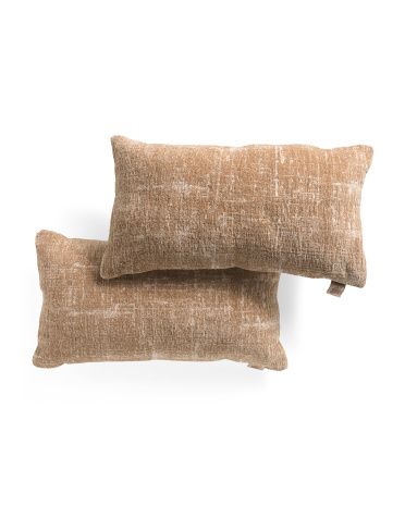 Set Of 2 14x26 Chenille Pillows | TJ Maxx