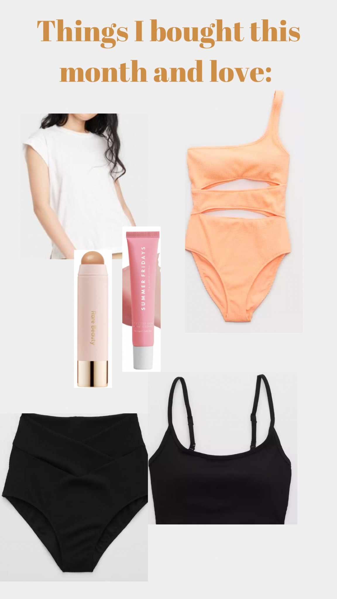 aerie swimsuit haul, sephora haul, basic white tee, Memorial Day sales, what I bought this month 

#LTKunder50 #LTKSeasonal #LTKsalealert