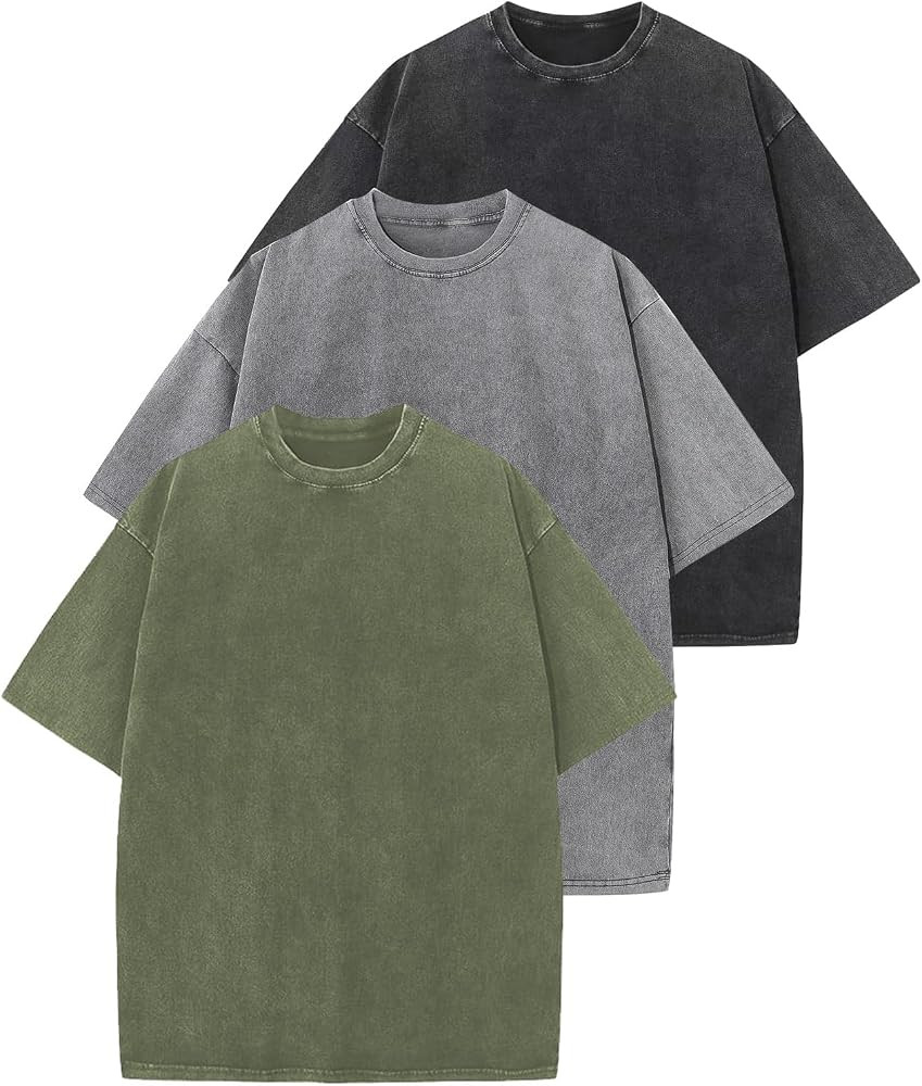 Yimoon 3 Pack Oversized Tshirts for Women Washed Vintage Baggy Boyfriend Tees Short Sleeve Unisex... | Amazon (US)