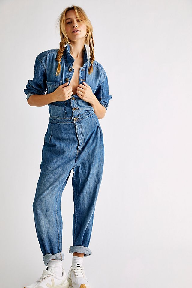 Madrid Denim Coverall | Free People (Global - UK&FR Excluded)