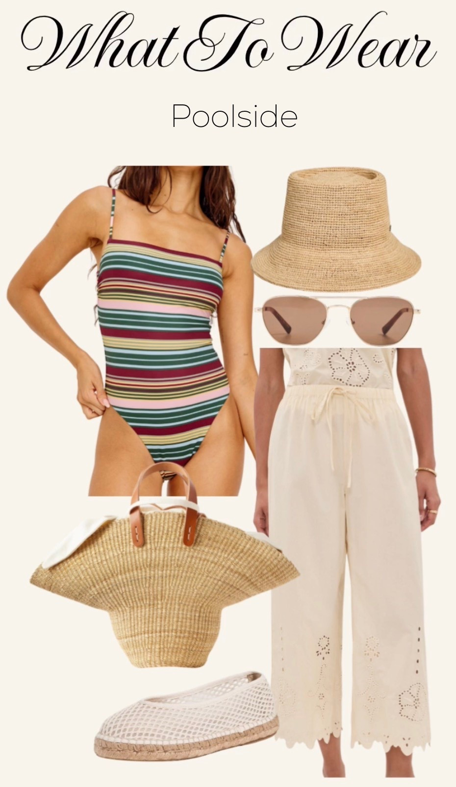 Poolside outfit. Summer outfit. Swimwear. Cover up.

#LTKgrwm #LTKTravel #LTKSwim