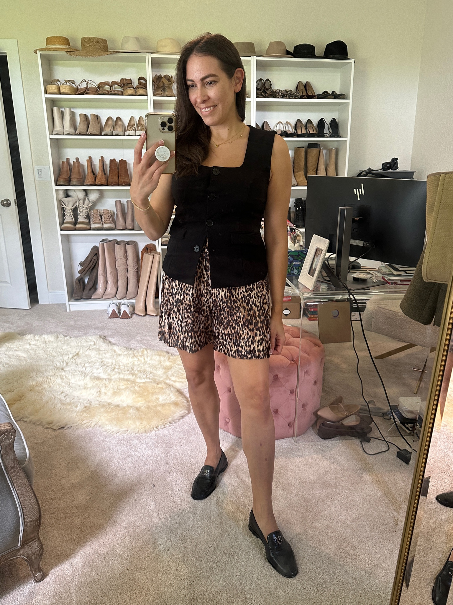 Easy daytime look for Paris. Sharing all my looks for my Paris vacation for inspo! 

Vest - size medium
Shorts run big! Size medium but fit and drape nicely. 
Loafers are Chanel. Linked similar.



#LTKStyleTip #LTKOver40 #LTKFindsUnder50