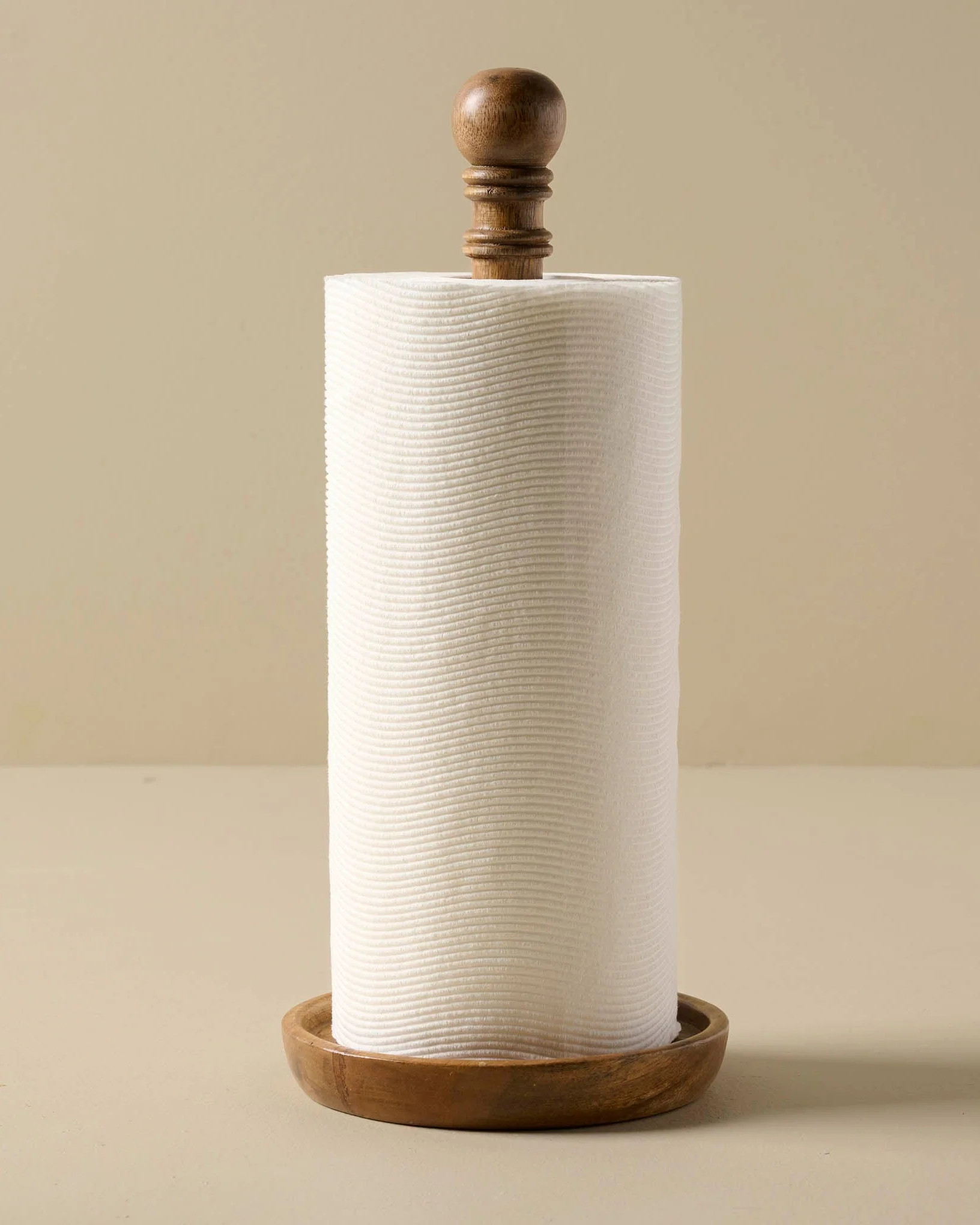 Antiqued Wood Paper Towel Holder | Magnolia