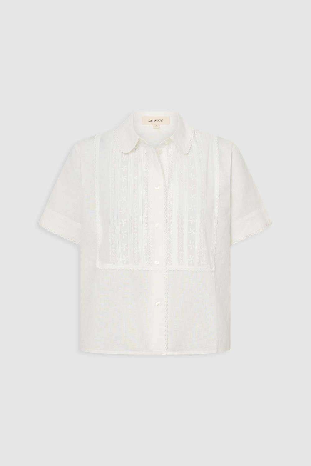 Delicate Short Sleeve Shirt | Oroton