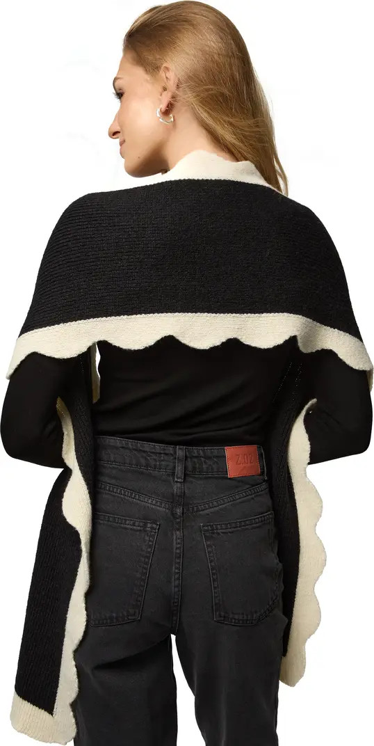 Scallop Trim Scarf | Nordstrom Rack